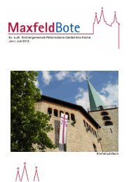 Juni 2013 / Juli 2013 - Evangelisch-Lutherische Gemeinde Maxfeld