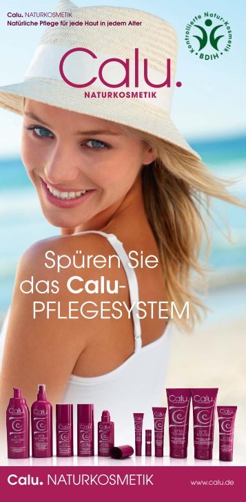 Calu. NATURKOSMETIK Katalog April 2013