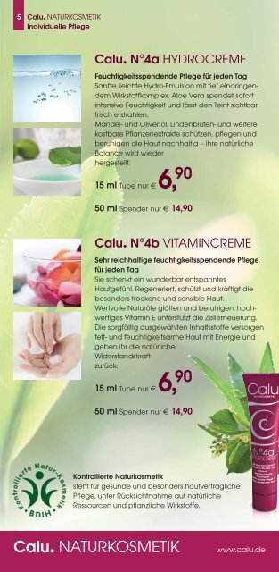 Calu. NATURKOSMETIK Katalog April 2013