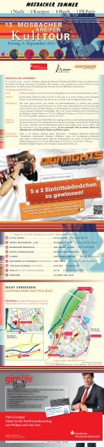 Die KneipenKultTour, Programmflyer (PDF; 1.97 MB) - Mosbach