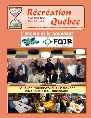 Récréation Québec - Fédération québécoise des jeux récréatifs