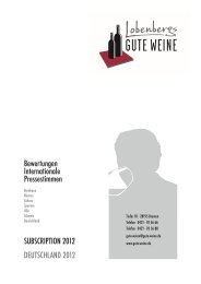 Bewertungen, Internationale Pressestimmen 2012 - Lobenbergs ...