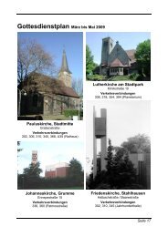 Gottesdienste in vier Pfarrbezirken – bis Mai 2009 - Bochum ...