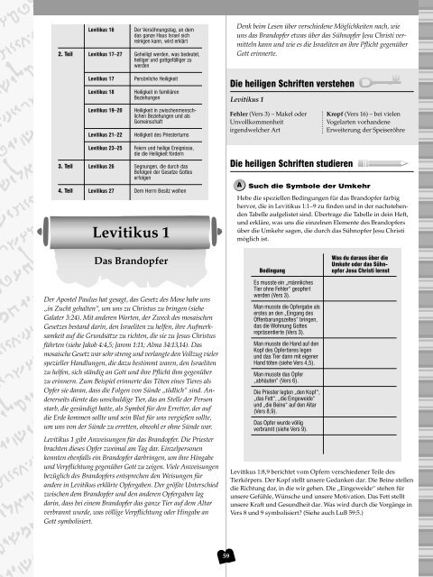 Altes Testament – Leitfaden für den Schüler