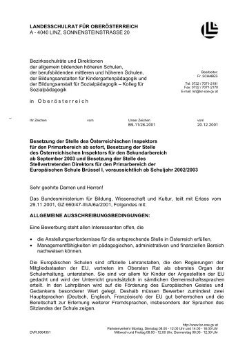 PDF-Dokument - Landesschulrat für Oberösterreich