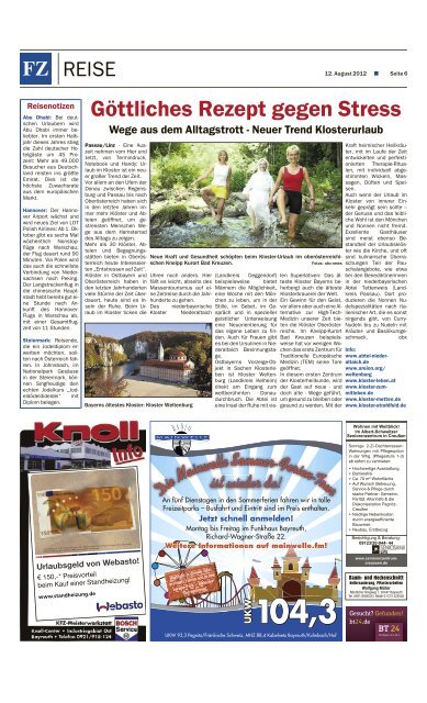 FZ - Sonntag in Franken E-Paper - Nordbayerischer Kurier