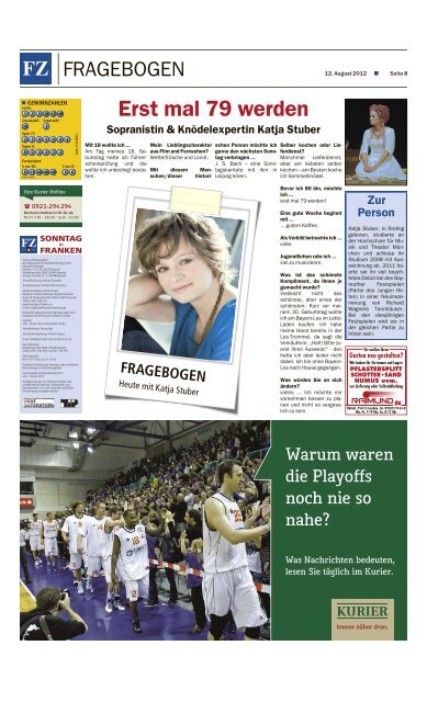 FZ - Sonntag in Franken E-Paper - Nordbayerischer Kurier