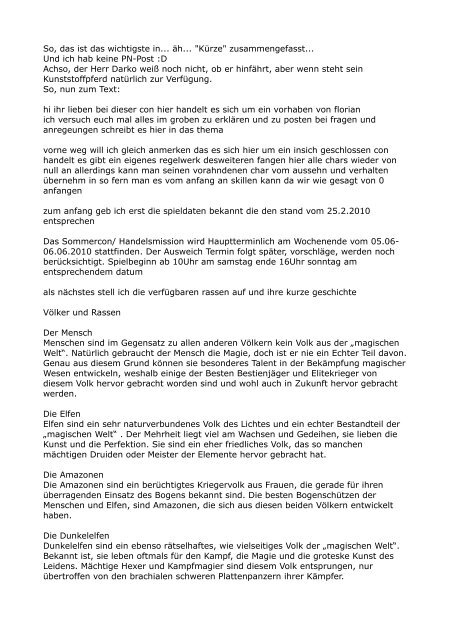 So, das ist das wichtigste in... äh... \