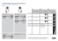 Inställningsanvisning GP-Controller