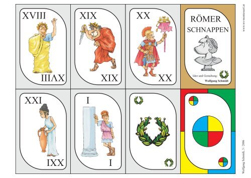 Römische Zahlen Kartenspiel - BEL