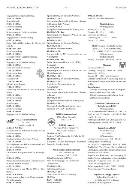 Jahrgang 8 ISSN 1611-227X 24. April 2010 Nr. 04 - Schibri-Verlag