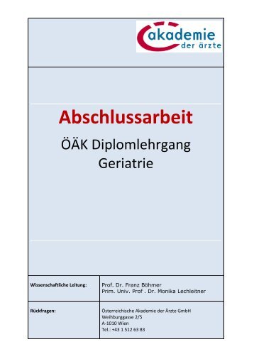 Osteoporosetherapie und Prävention in der Geriatrie