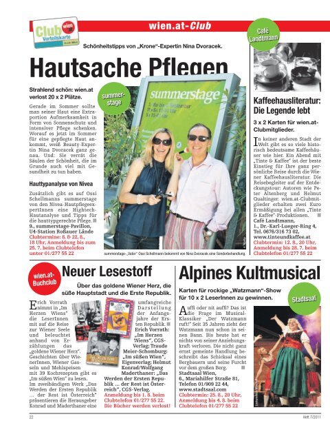 Heft 7/2011, pdf - Club wien.at