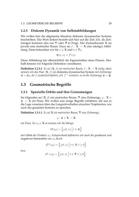 Gew ¨ohnliche Differentialgleichungen und Dynamische Systeme