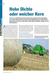 Hohe Dichte oder weicher Kern - Rebo Landmaschinen GmbH