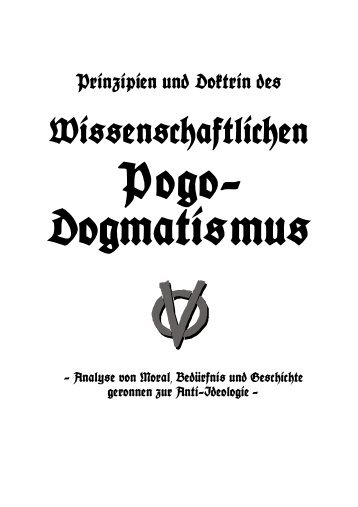 Prinzipien und Doktrin des Wissenschaftlichen Pogo ... - APPD-Berlin