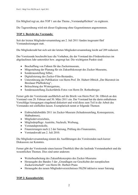 Protokoll der 11. Mitgliederversammlung vom 8. April 2011 als PDF ...