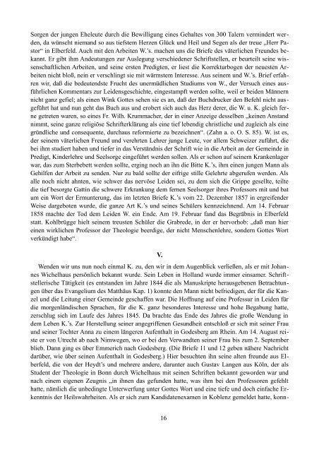 Briefe von H. F. Kohlbrügge an J. Wichelhaus - Licht und Recht