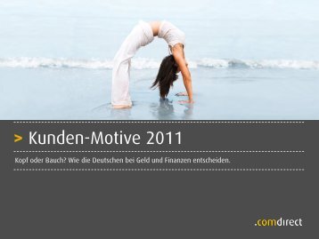 Kunden-Motive 2011 - comdirect bank AG