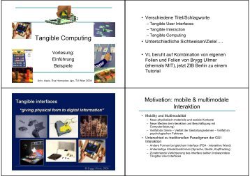 Tangible Computing