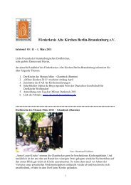 FAK-Infobrief 03-11 - Förderkreis Alte Kirchen Berlin-Brandenburg