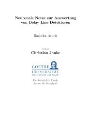 Neuronale Netze zur Auswertung von Delay Line Detektoren ...