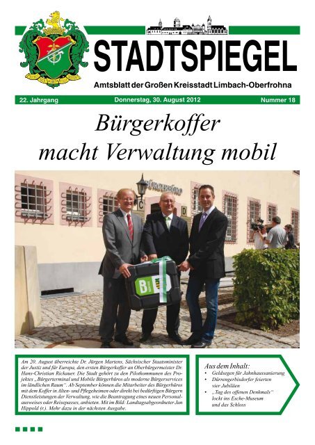 Bürgerkoffer macht Verwaltung mobil - Stadt Limbach-Oberfrohna