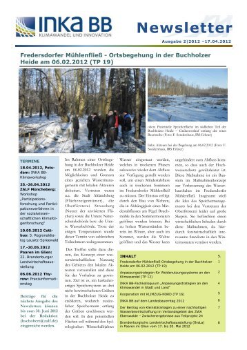 INKA BB-Newsletter 2012-2.pdf - ZALF