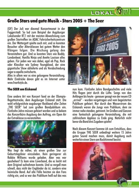 August 2005 - kiwi - stadtmagazin für augsburg