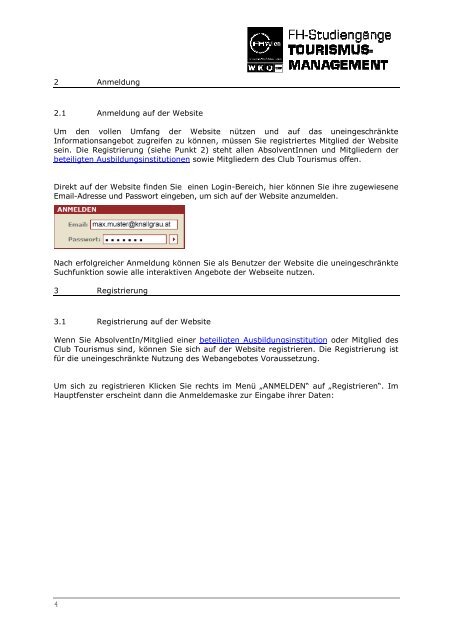 TNA Manual Tourism Network Austria