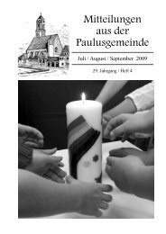 Juli/August/September 2009 - Pauluskirche