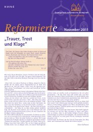 Gemeindeblatt November 2011 - Evangelisch-reformierte Gemeinde ...
