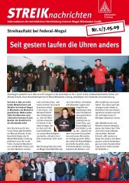 STREIKnachrichten Nr.1 (PDF im neuen Fenster) - zur Streik