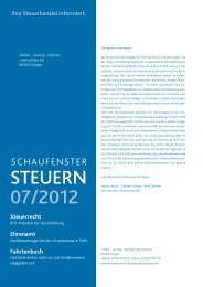 STEUERN 07/2012 - bechler-partner.de