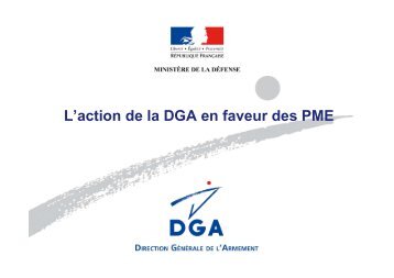 L'action de la DGA en faveur des PME - Direccte
