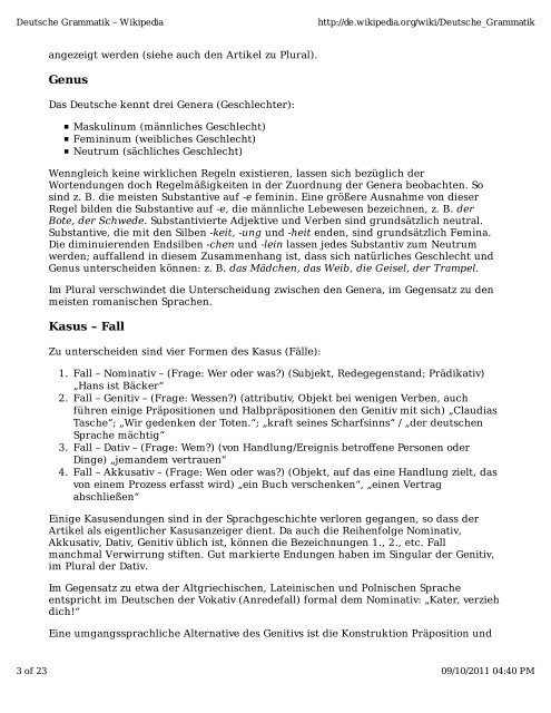 Deutsche Grammatik - Setcom