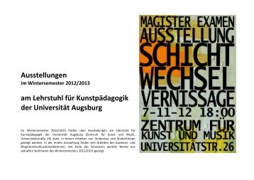 "Schichtwechsel" - Katalog zur Ausstellung - Pressestelle der ...