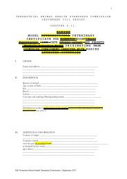 veterinary certificate for animal products and by-products  - aphis