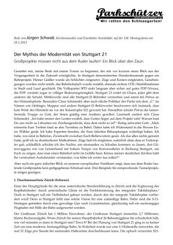 Der Text - SPD-Mitglieder gegen S21