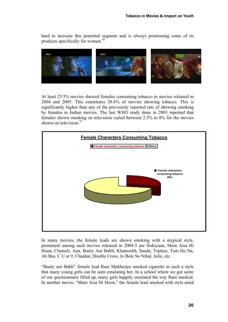 TOBACCO IN MOVIES AND IMPACT ON YOUTH - Smoke Free ...