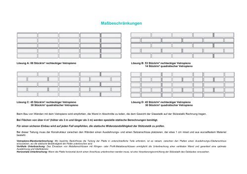 Verlegeempfehlung als PDF - GLASBAUSTEINE