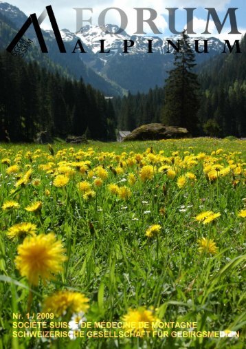 Frühling - Schweizerische Gesellschaft für Gebirgsmedizin