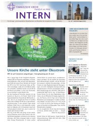 Ausgabe Nr. 147 - Juni 2012 - Evangelische Kirche Frankfurt am Main