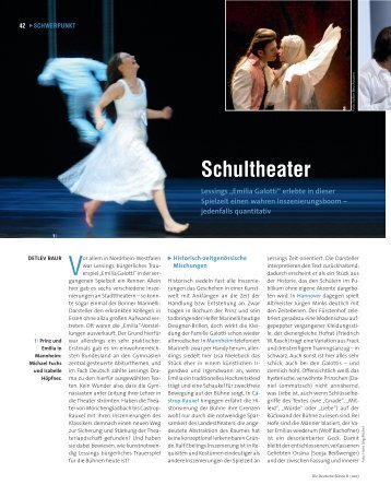 Schultheater - Die Deutsche Bühne