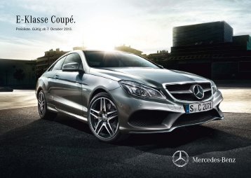 Preisliste Mercedes-Benz E-Klasse Coupe (C207) vom 07.10.2013.