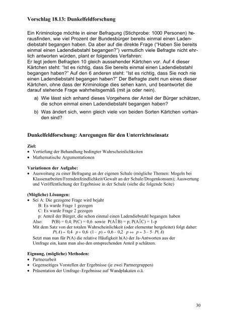 18Stochastik II.pdf - Fachbereich Mathematik