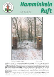 Hamminkeln Ruft, Ausgabe Nr. 38 - Dezember ... - HVV Hamminkeln