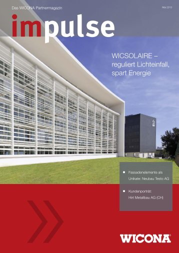 WICSOLAIRE – reguliert Lichteinfall, spart Energie - Wicona.ch