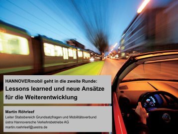 HANNOVERmobil geht in die zweite