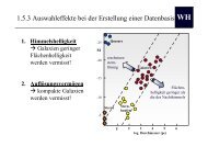 Auswahleffekte Datenbasis WH